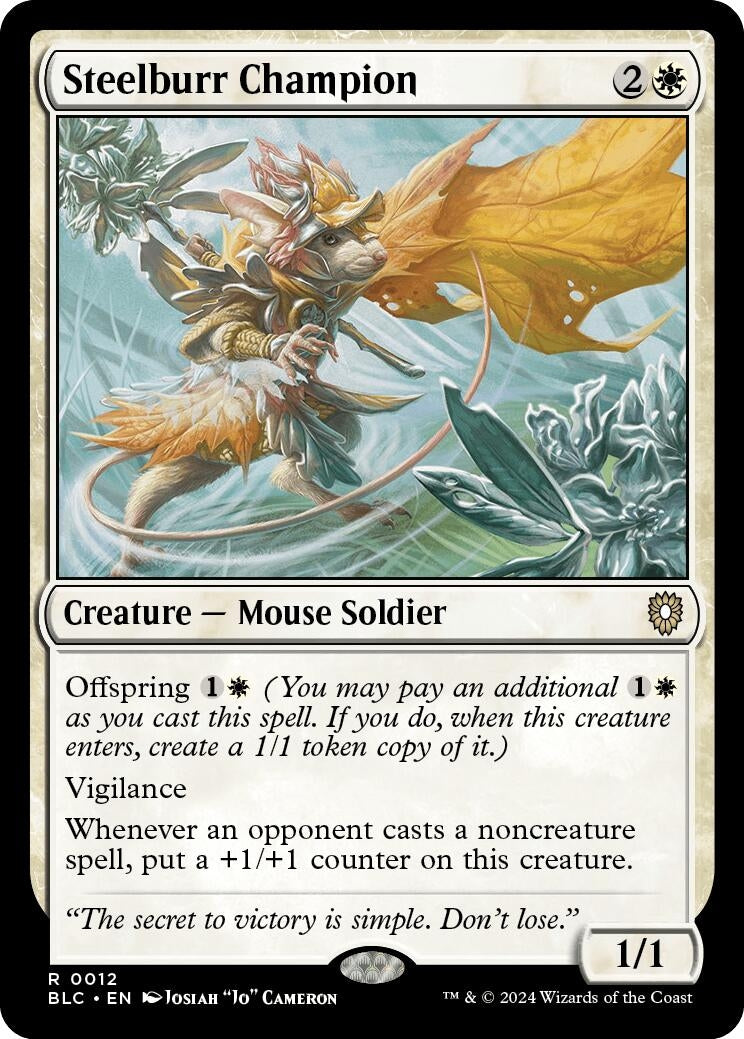 Steelburr Champion (12) [BLC] - MTG Single