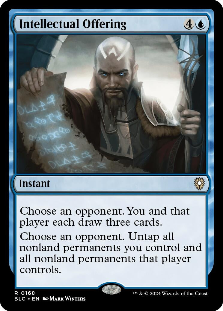 Intellectual Offering (168) [BLC] - MTG Single