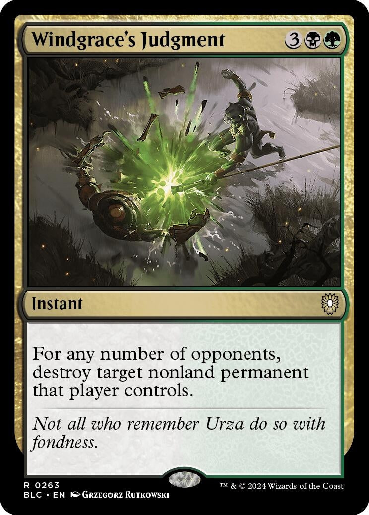 Windgrace’s Judgment (263) [BLC] - MTG Single