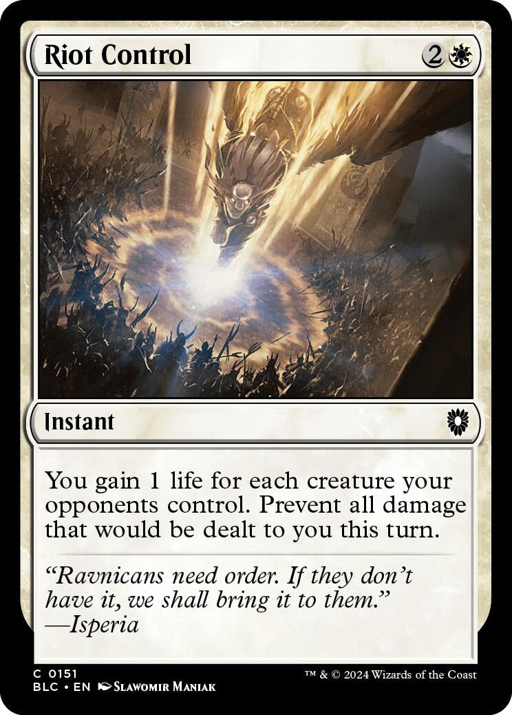 Riot Control (151) [BLC] - MTG Single