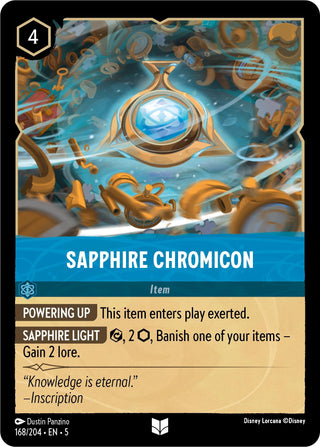 Sapphire Chromicon (168) (5) - Disney Lorcana Single