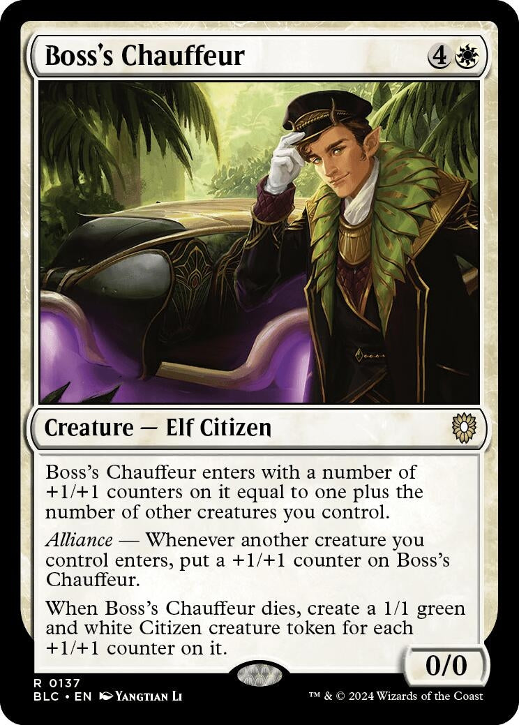 Boss’s Chauffeur (137) [BLC] - MTG Single