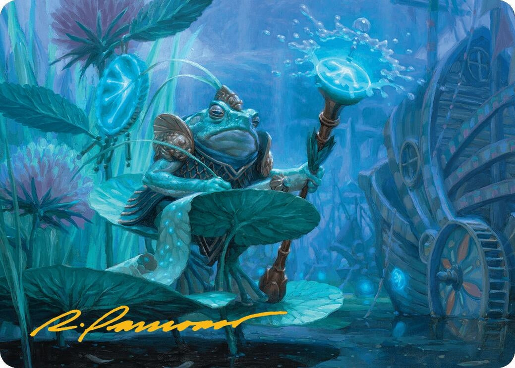 Dour Port-Mage Art Card (Gold-Stamped Signature) (5) [ASBLB] - MTG Single