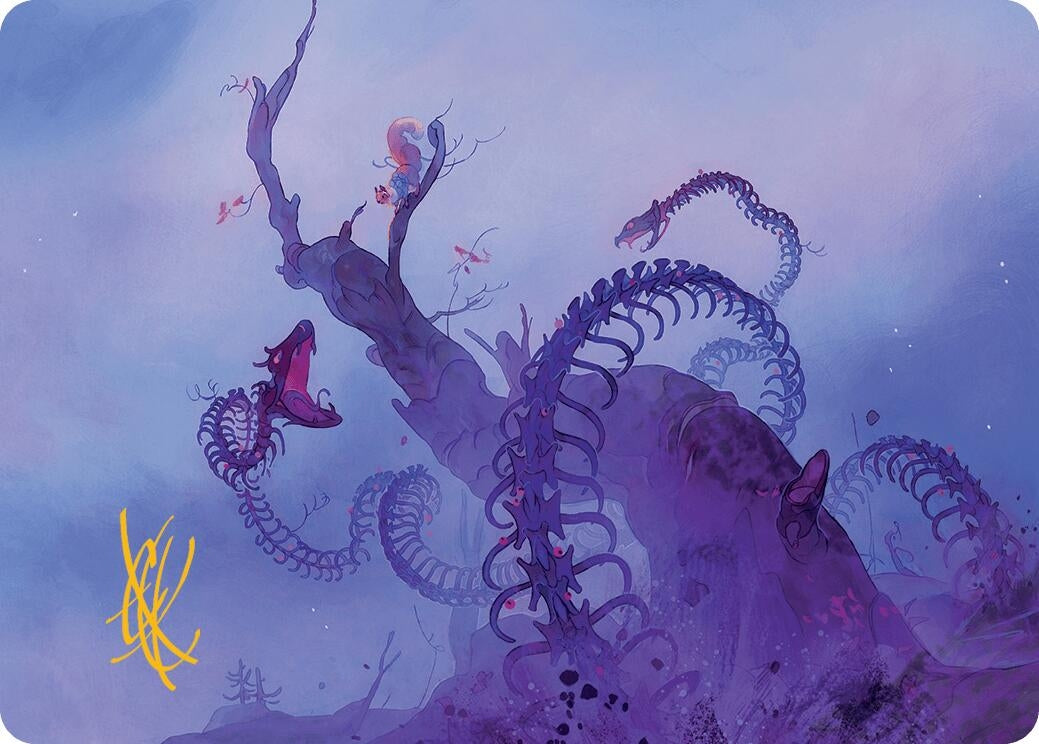 Coiling Rebirth Art Card (Gold-Stamped Signature) (44) [ASBLB] - MTG Single