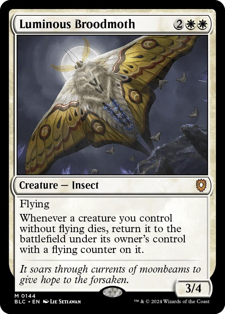 Luminous Broodmoth (144) [BLC] - MTG Single