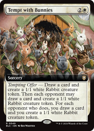 Tempt with Bunnies (Extended Art) (49) [BLC] - MTG Single