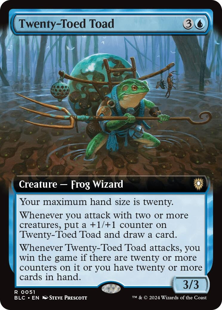 Twenty-Toed Toad (Extended Art) (51) [BLC] - MTG Single