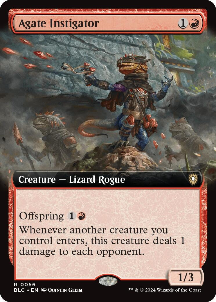 Agate Instigator (Extended Art) (56) [BLC] - MTG Single