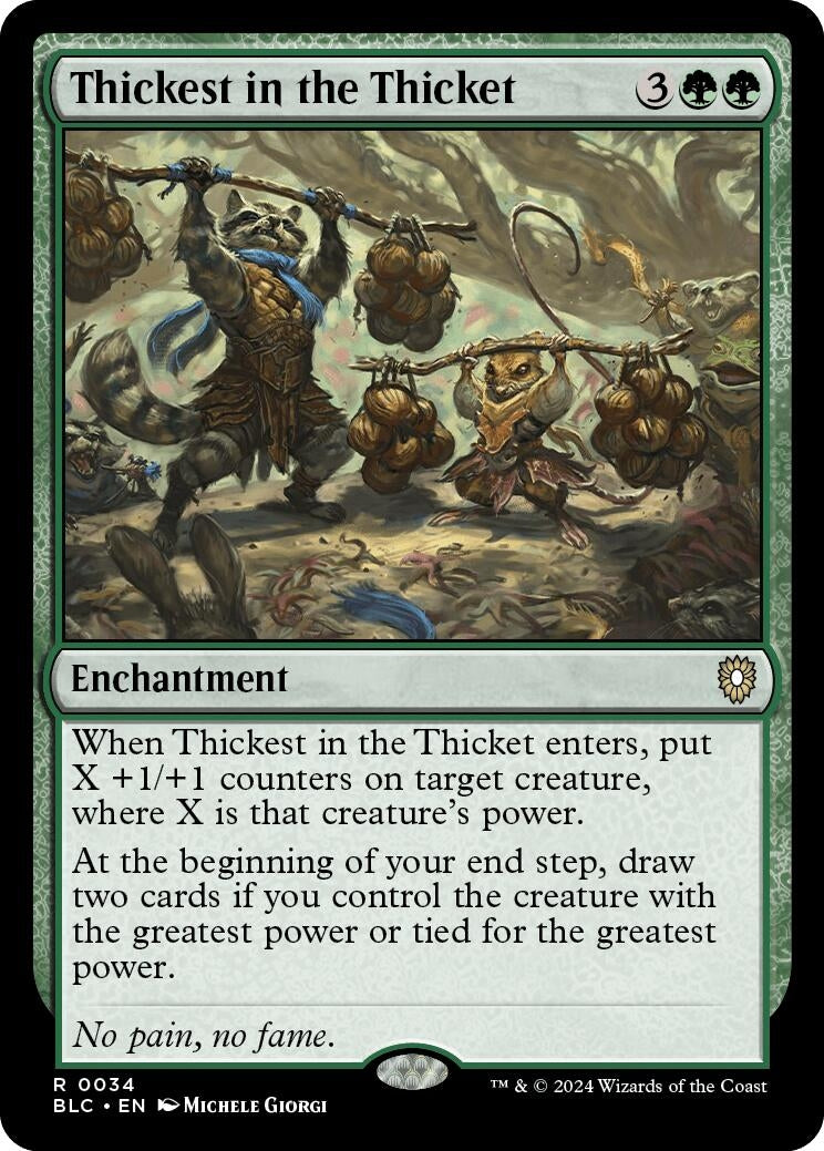 Thickest in the Thicket (34) [BLC] - MTG Single