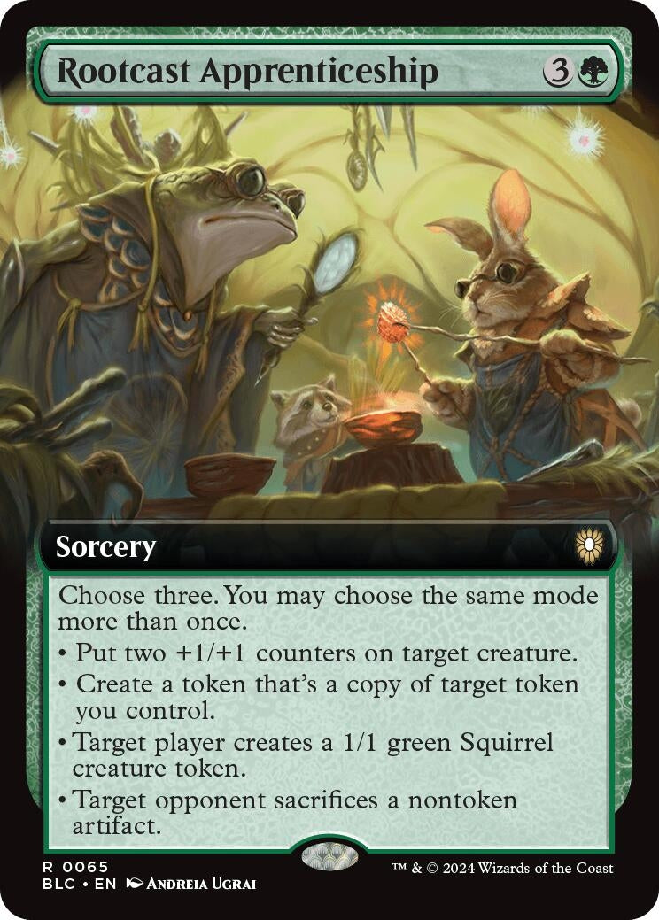 Rootcast Apprenticeship (Extended Art) (65) [BLC] - MTG Single