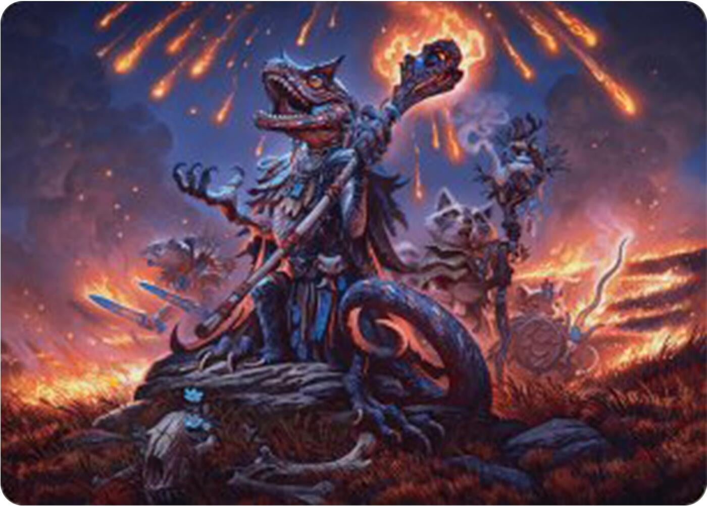 Valley Flamecaller Art Card (21) [ASBLB] - MTG Single