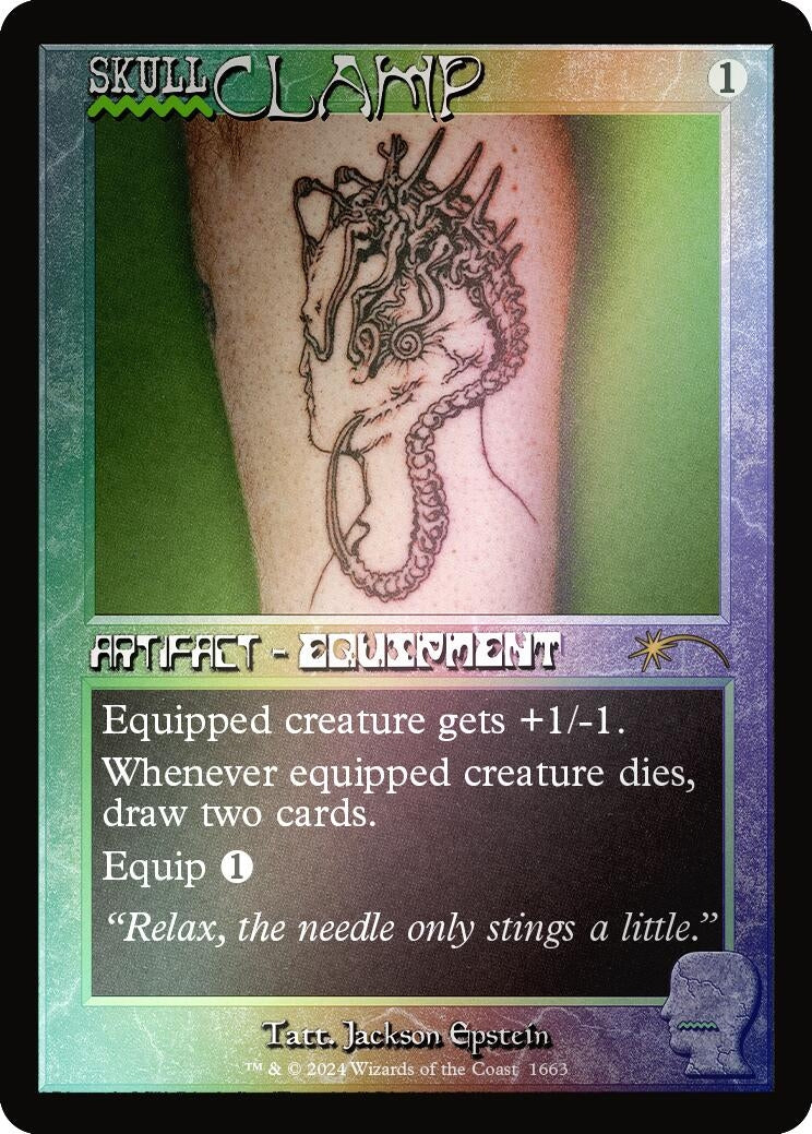 Skullclamp (Rainbow Foil) (1663) [SLD] - MTG Single