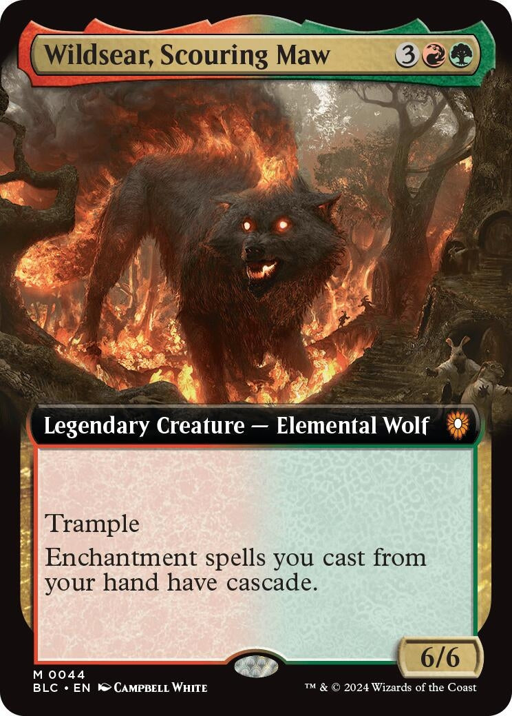 Wildsear Scouring Maw (Extended Art) (44) [BLC] - MTG Single