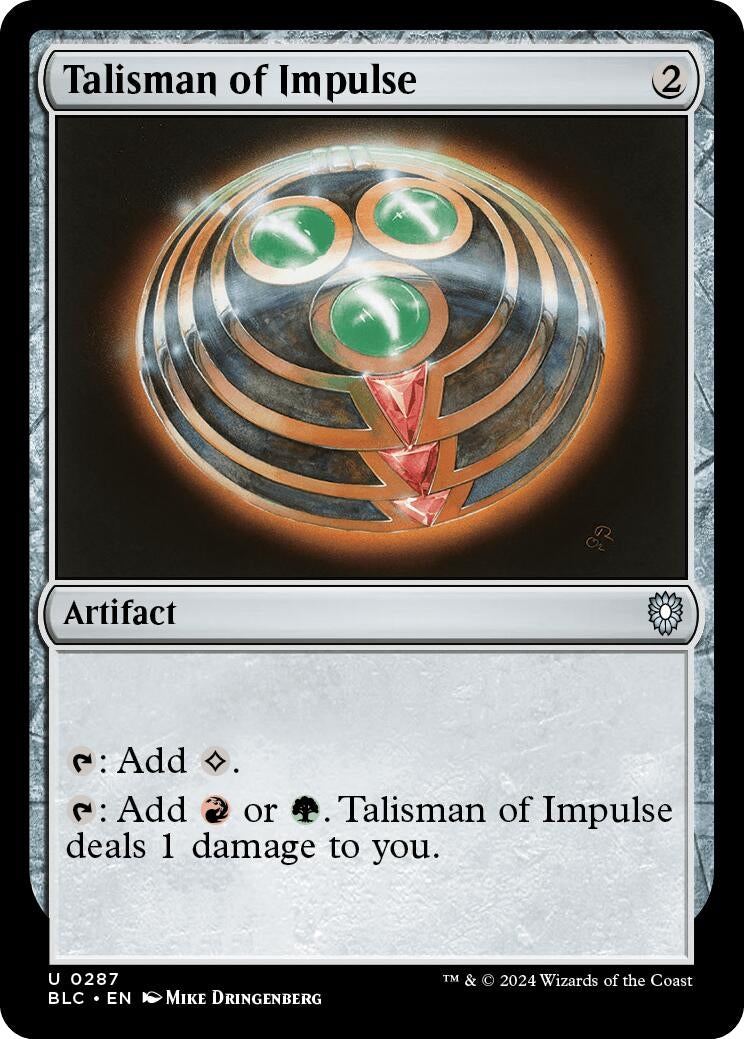 Talisman of Impulse (287) [BLC] - MTG Single