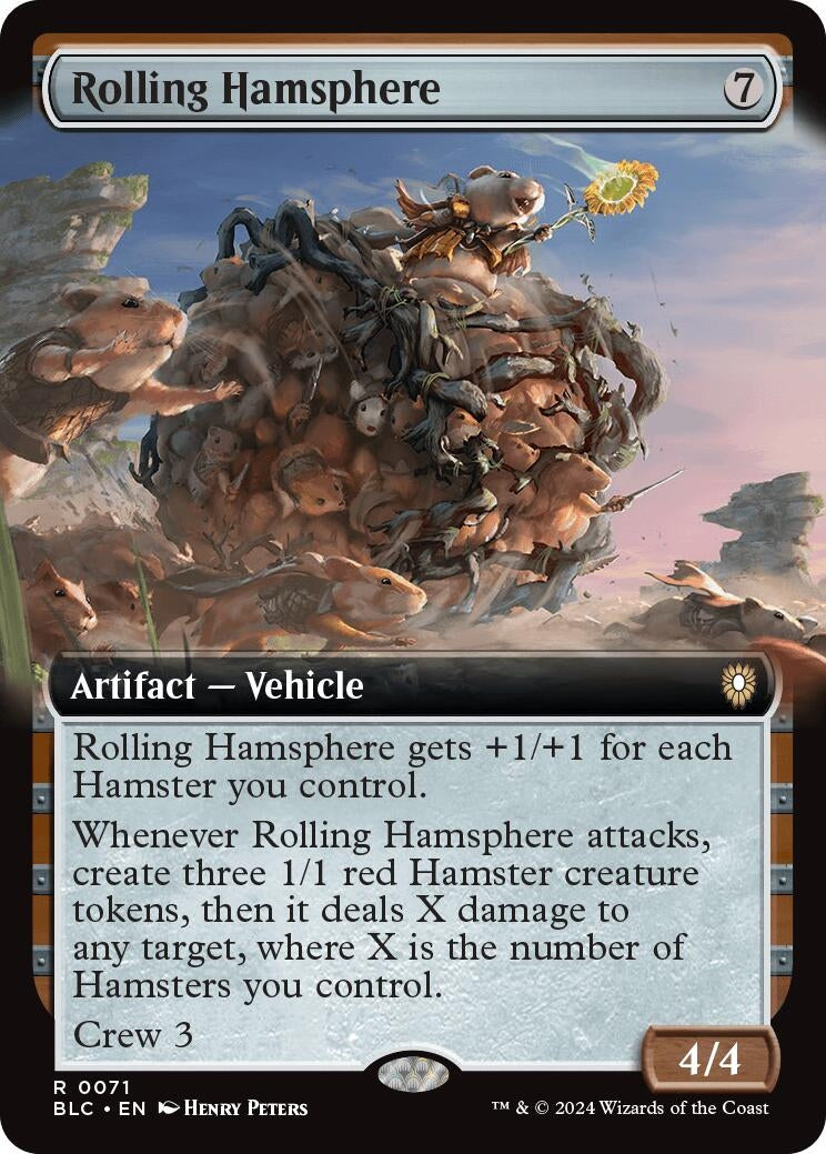 Rolling Hamsphere (Extended Art) (71) [BLC] - MTG Single