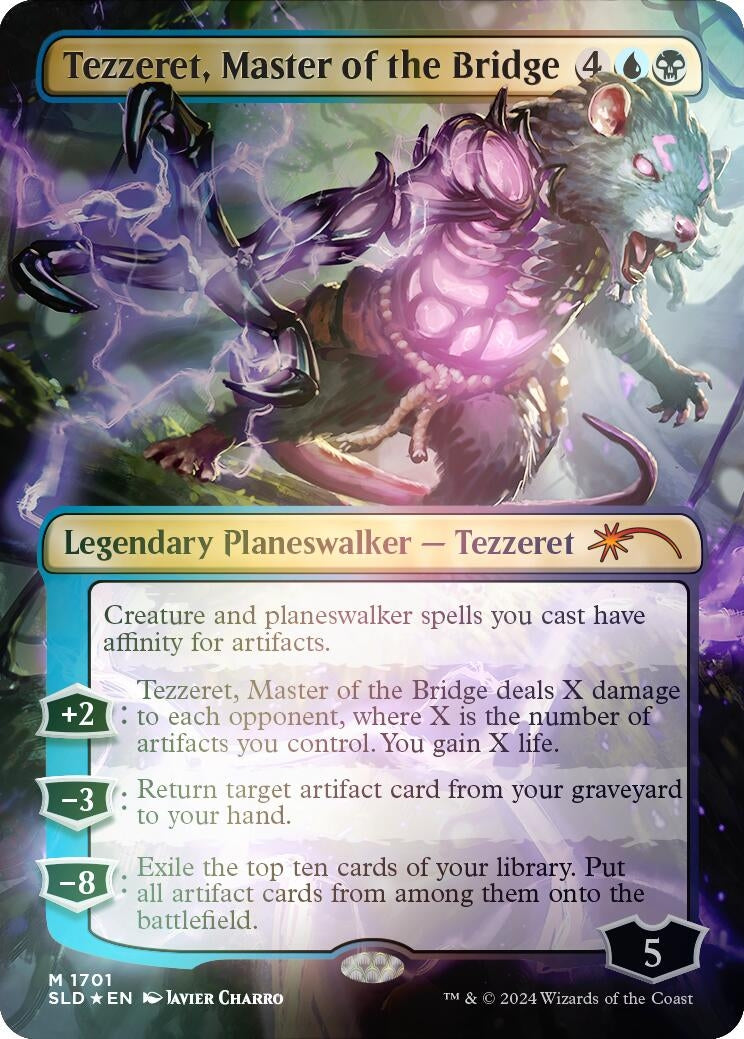 Tezzeret Master of the Bridge (Rainbow Foil) (1701) [SLD] - MTG Single