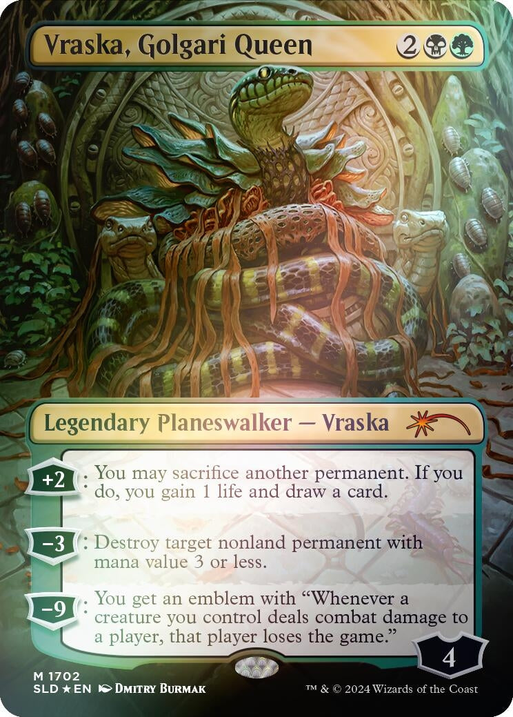 Vraska Golgari Queen (1702) (Rainbow Foil) (1702) [SLD] - MTG Single