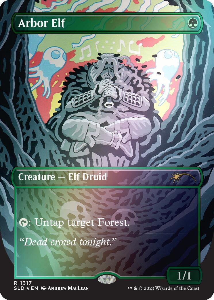 Arbor Elf (Rainbow Foil) (1317) [SLD] - MTG Single