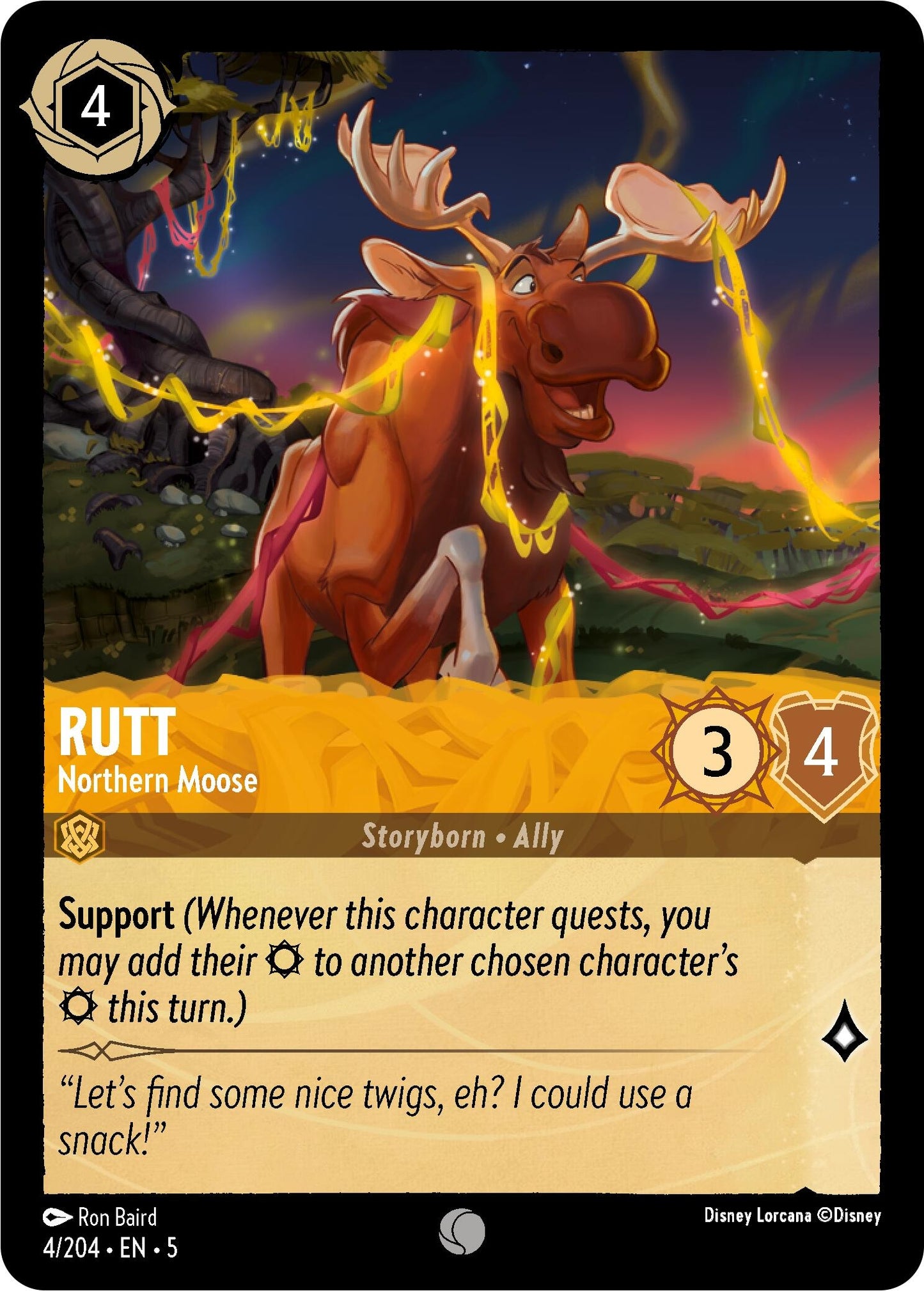Rutt - Northern Moose (4) (5) - Disney Lorcana Single