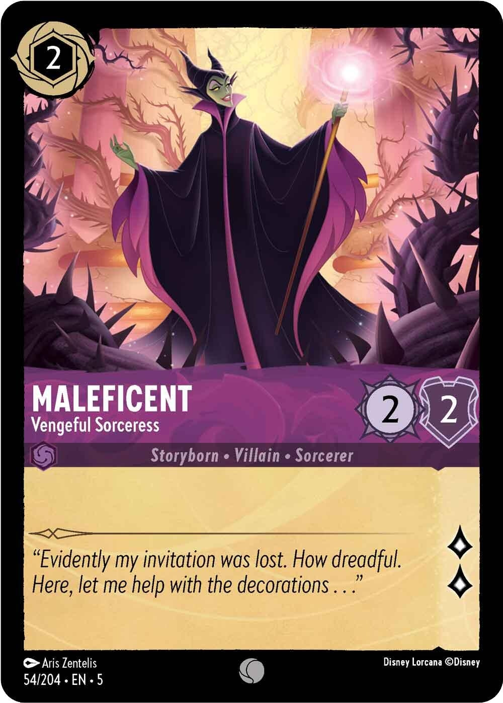 Maleficent - Vengeful Sorceress (54) (5) - Disney Lorcana Single