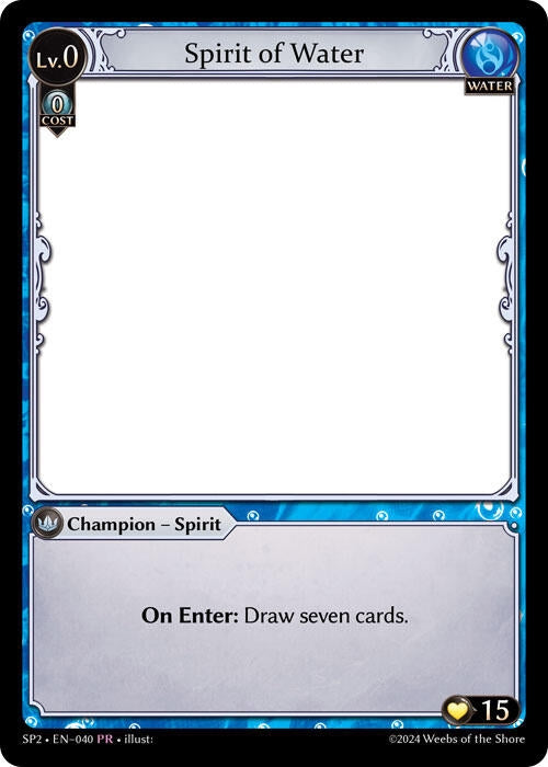 Image for Spirit of Water (040) (Supporter Pack 2) - Grand Archive TCG