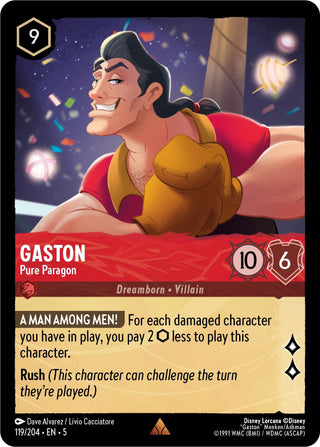 Gaston - Pure Paragon (119) (5) - Disney Lorcana Single
