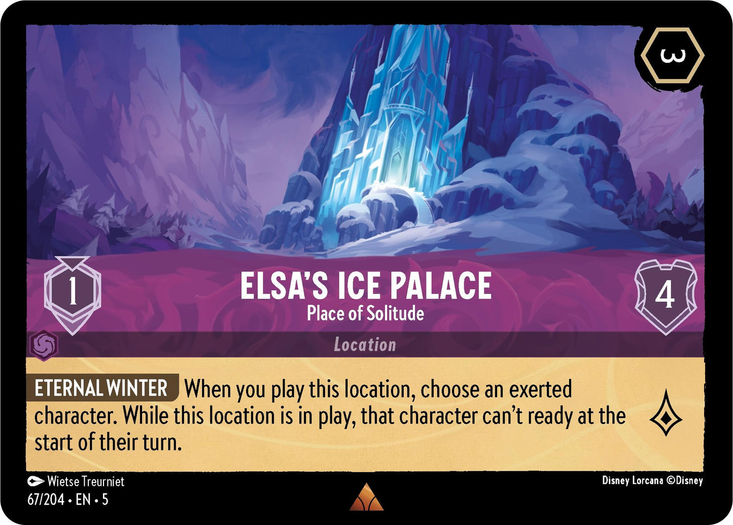 Elsa’s Ice Palace - Place of Solitude (67) (5) - Disney Lorcana Single
