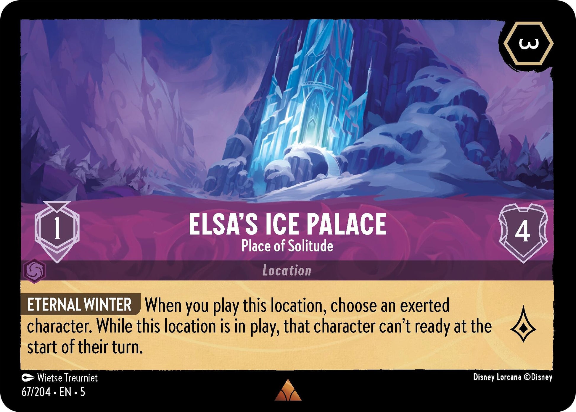 Elsa’s Ice Palace - Place of Solitude (67) (5) - Disney Lorcana Single