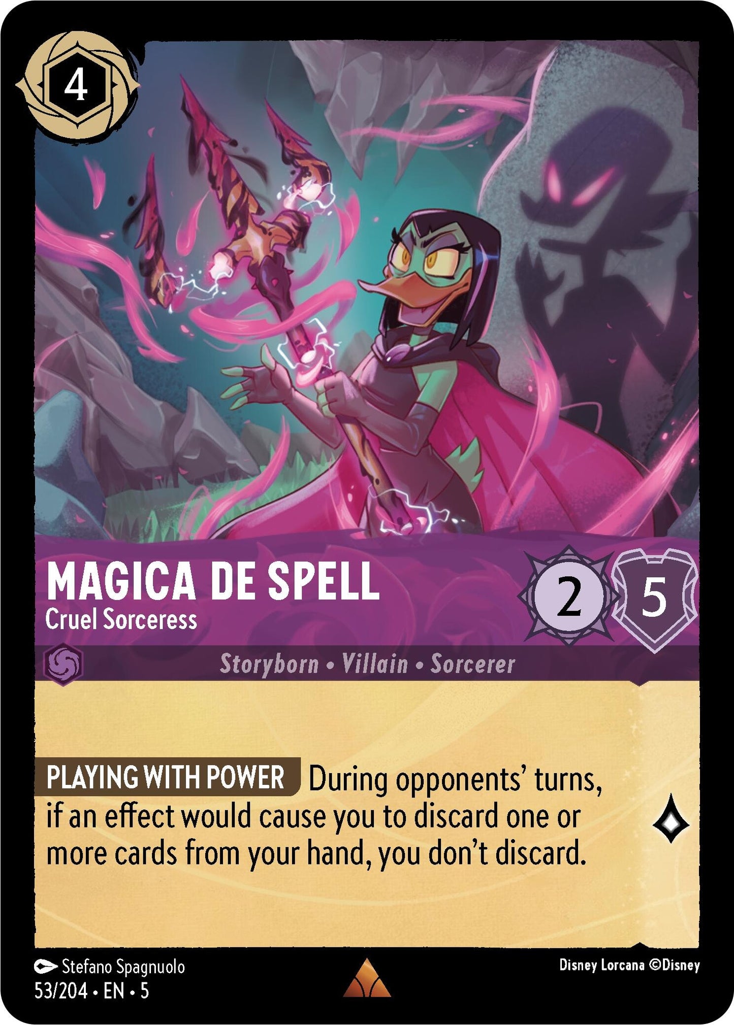 Magica De Spell - Cruel Sorceress (53) (5) - Disney Lorcana Single