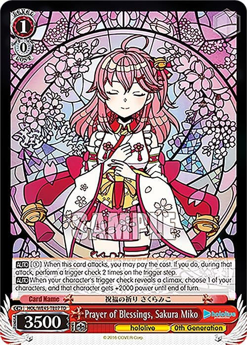 Prayer of Blessings Sakura Miko (4507) [HOL] - Weiss Schwarz Single