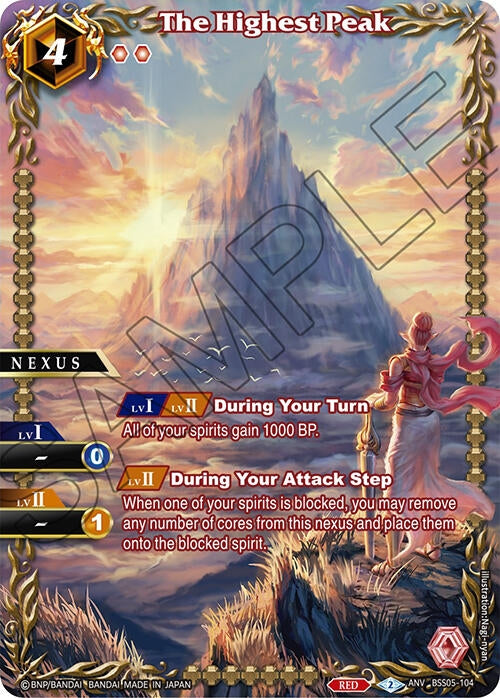 The Highest Peak (Box Topper) [BSSP] - Battle Spirits Saga Single
