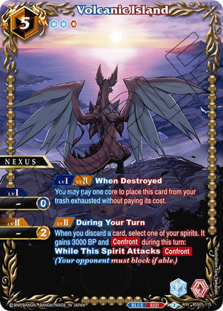 Volcanic Island (Box Topper) (5115) [BSSP] - Battle Spirits Saga Single