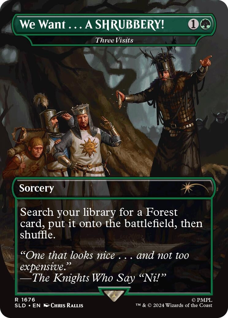 We Want...A SHRUBBERY! - Three Visits (1676) [SLD] - MTG Single