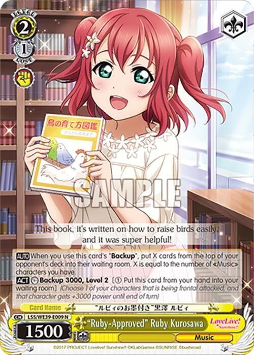 ’Ruby-Approved’ Ruby Kurosawa (39009) [LL] - Weiss Schwarz Single