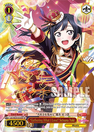 ’Gathering What I Love’ Setsuna Yuki (SP) (39034) [LL] - Weiss Schwarz Single