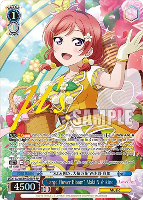 ’Large Flower Bloom’ Maki Nishikino (FP) (39055) [LL] - Weiss Schwarz Single