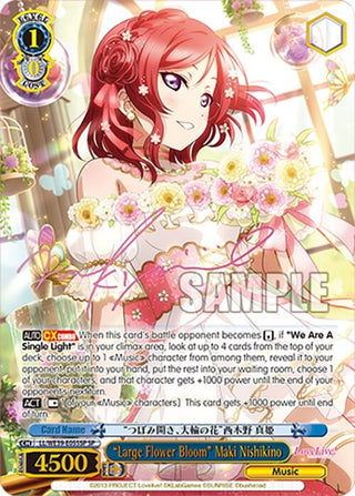’Large Flower Bloom’ Maki Nishikino (SP) (39055) [LL] - Weiss Schwarz Single