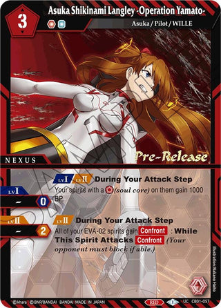 Asuka Shikinami Langley -Operation Yamato- (1057) [CB01 PRE] - Battle Spirits Saga Single