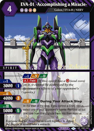 EVA-01 -Accomplishing a Miracle- (1021) [CB01 PRE] - Battle Spirits Saga Single