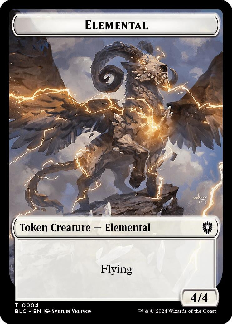 Elemental // Cat Double-Sided Token (0) [BLC] - MTG Single