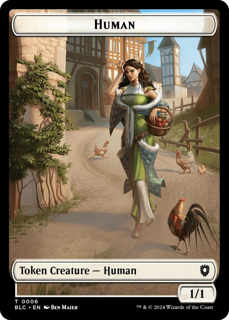 Human // Soldier Double-Sided Token (0) [BLC] - MTG Single