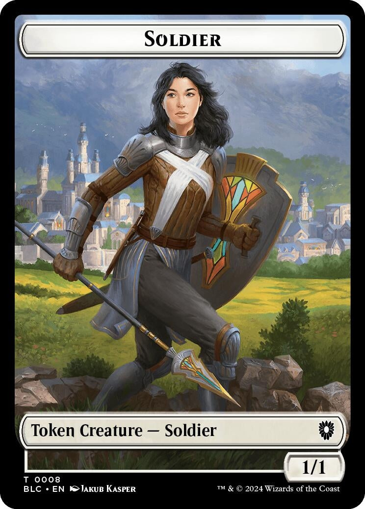 Soldier // Citizen Double-Sided Token (0) [BLC] - MTG Single