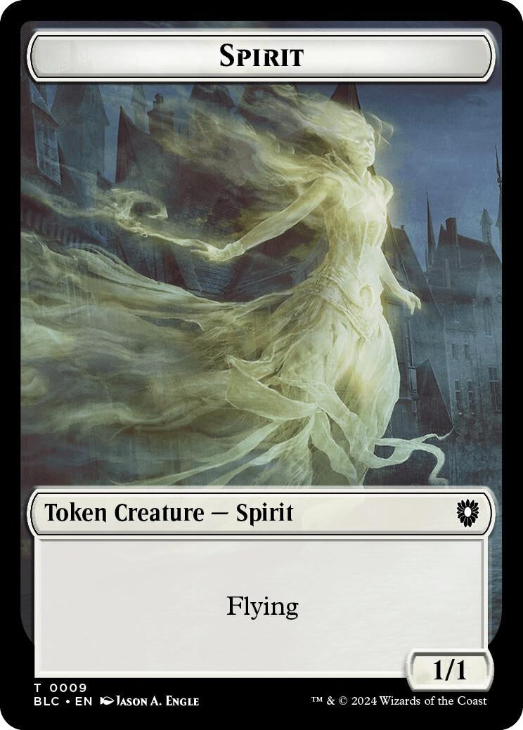 Spirit // Faerie Double-Sided Token (0) [BLC] - MTG Single