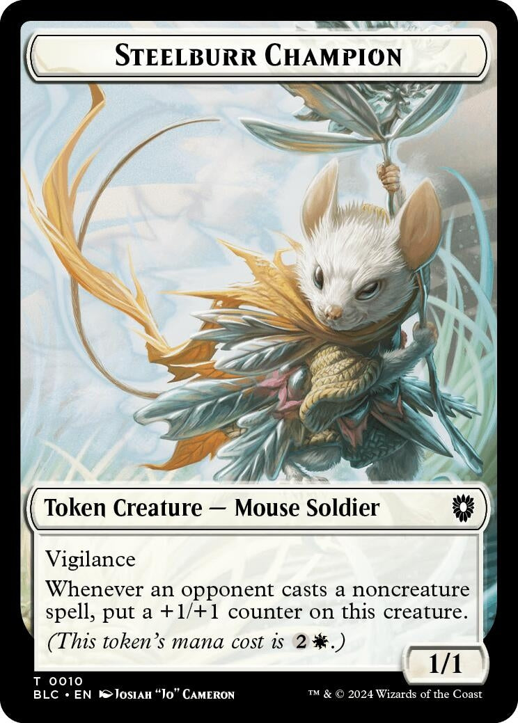 Steelburr Champion // Squid Double-Sided Token (0) [BLC] - MTG Single