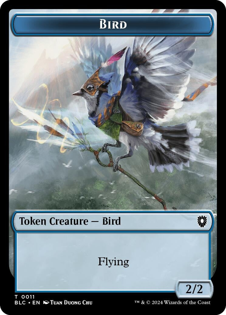 Bird (011) // Fish Double-Sided Token (0) [BLC] - MTG Single