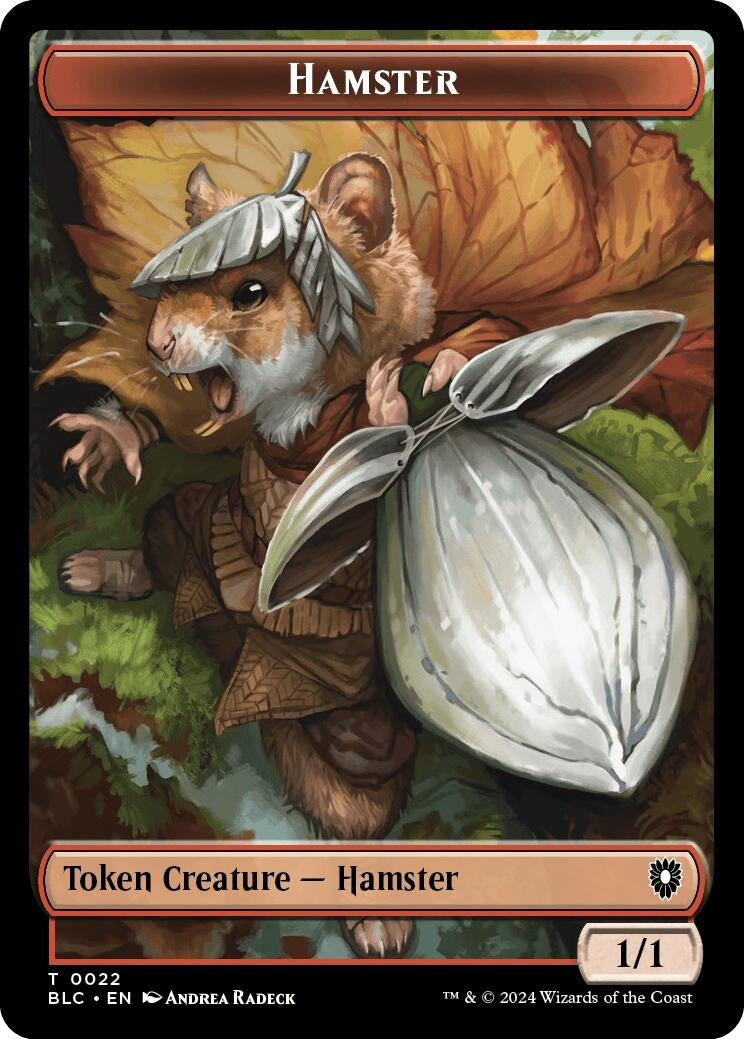 Hamster // Beast (024) Double-Sided Token (0) [BLC] - MTG Single