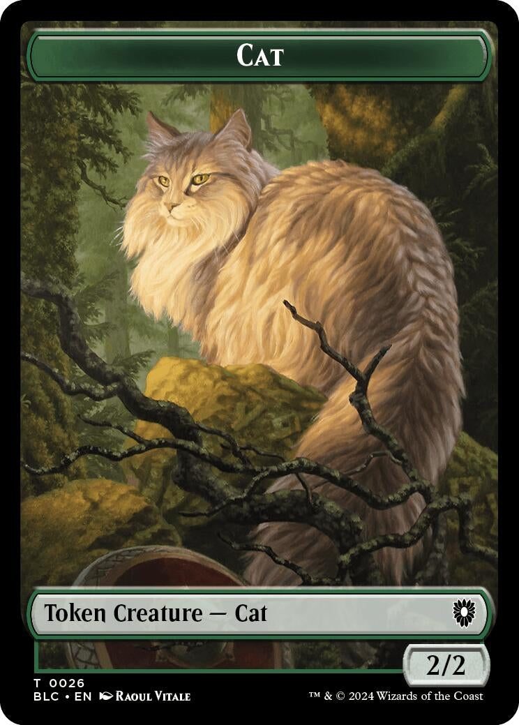 Cat // Beast (025) Double-Sided Token (0) [BLC] - MTG Single