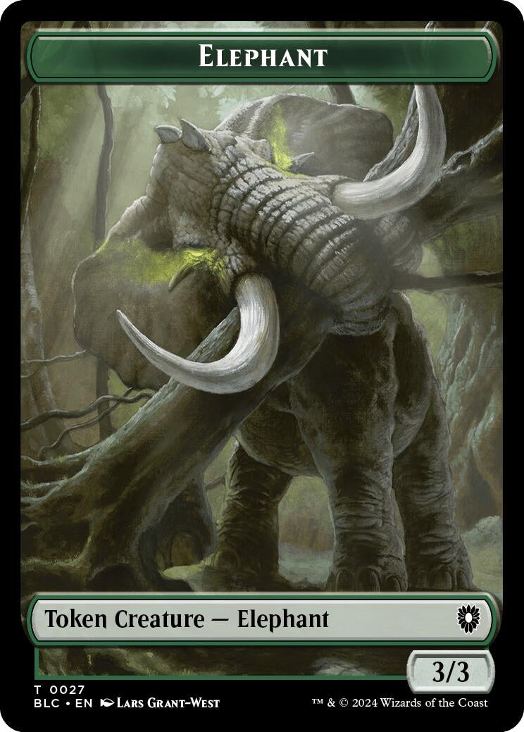 Elephant // Squid Double-Sided Token (0) [BLC] - MTG Single