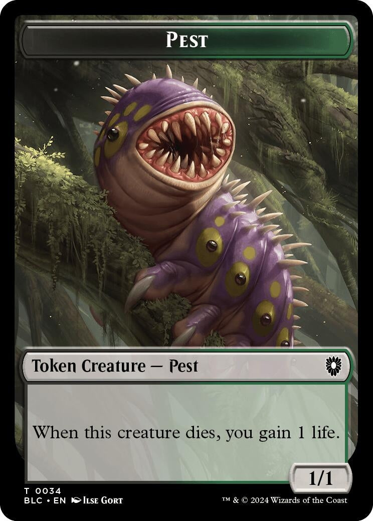 Pest // Shapeshifter Double-Sided Token (0) [BLC] - MTG Single