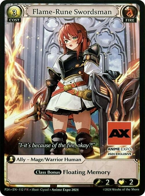 Image for Flame-Rune Swordsman (112) (Promotional Cards) - Grand Archive TCG